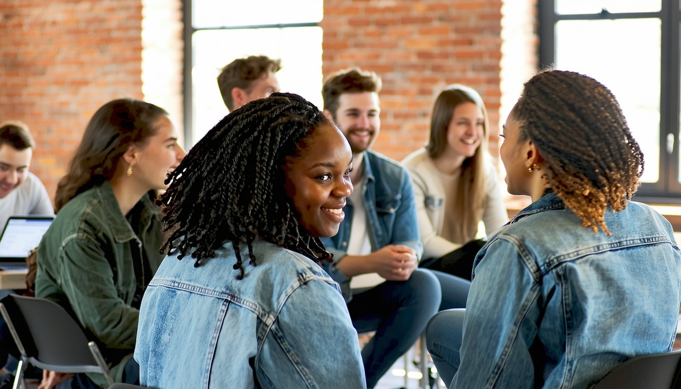 A group of enthusiastic peer support specialists a